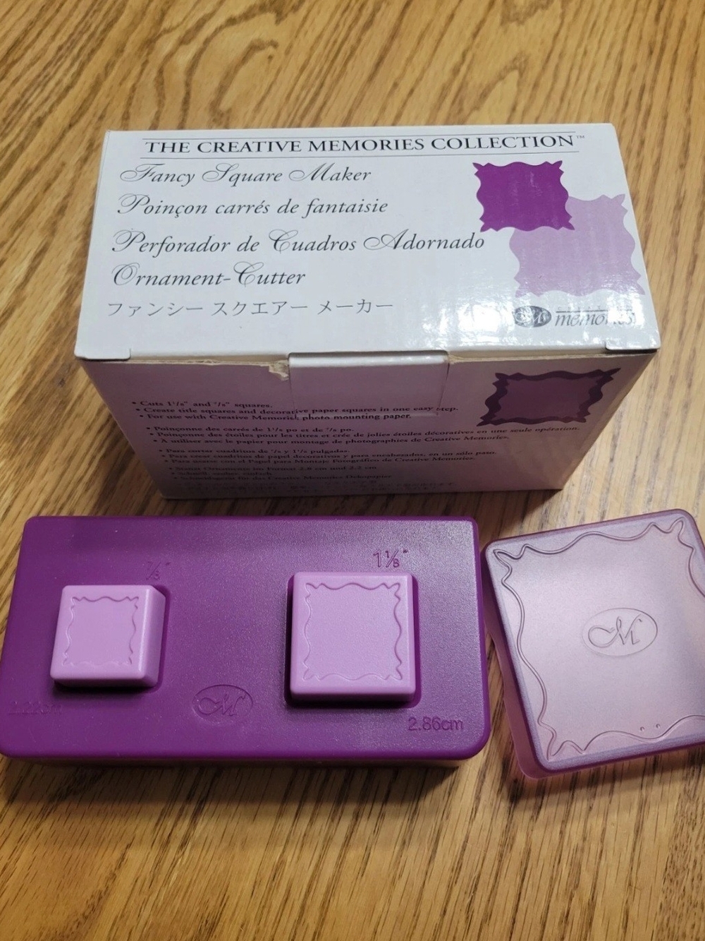 Creative Memories Fancy Square Maker Paper Punch Scrapbooking